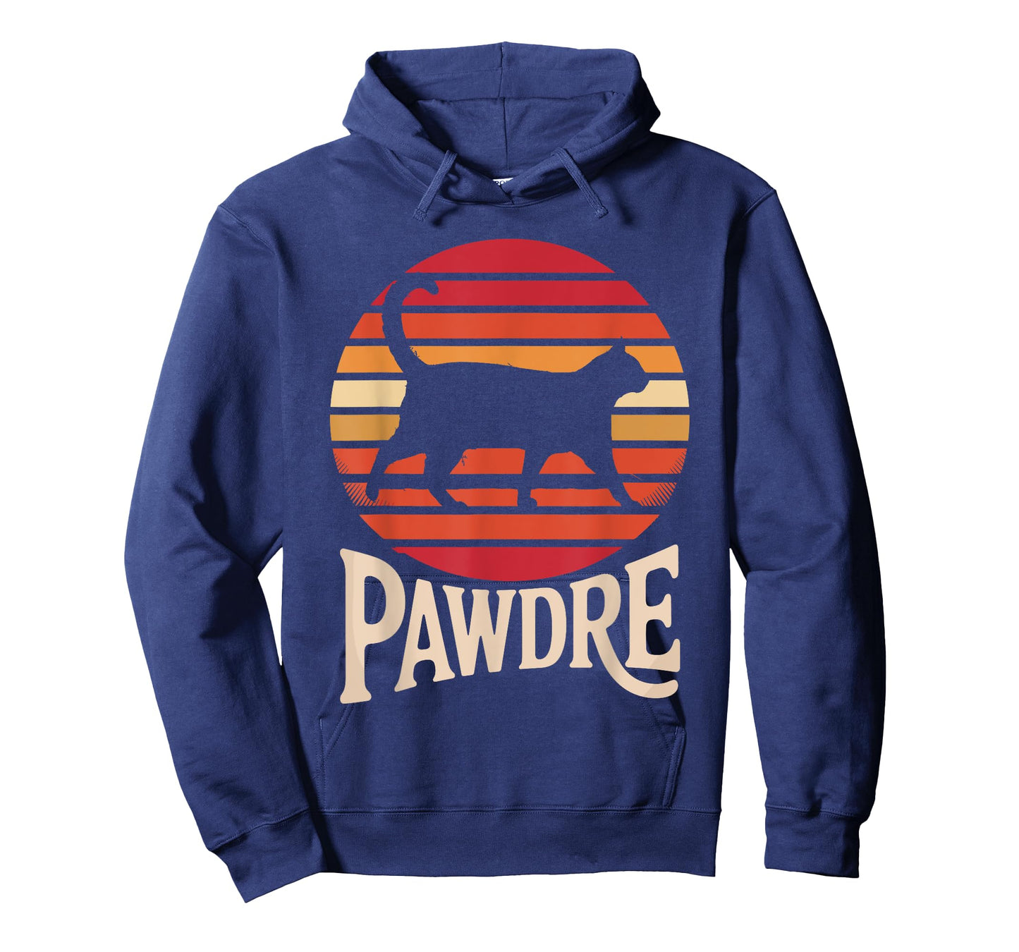 Pawdre Retro Sunset Cat Design for Cat Lovers Men T-Shirt