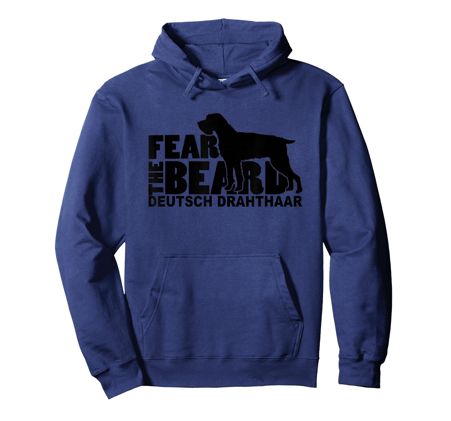 Dog Lover T-Shirts by Traciwithani - Fear the Beard Deutsch Drahthaar Unisex Adults Grey T-Shirt