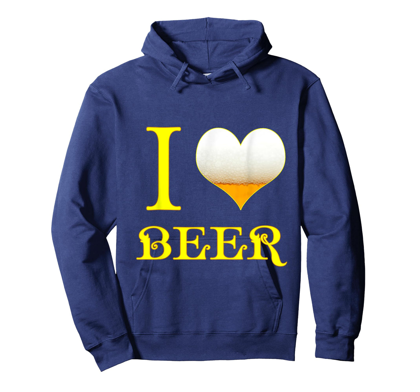 I Love Beer Funny Drinking Party Pub Bar Lovers Gift Design T-Shirt