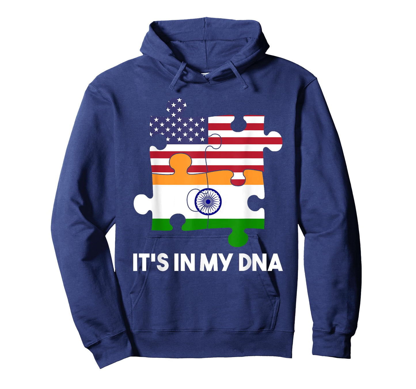 India Proud Flag Day Hindi Sikh America American Fingerprint T-Shirt