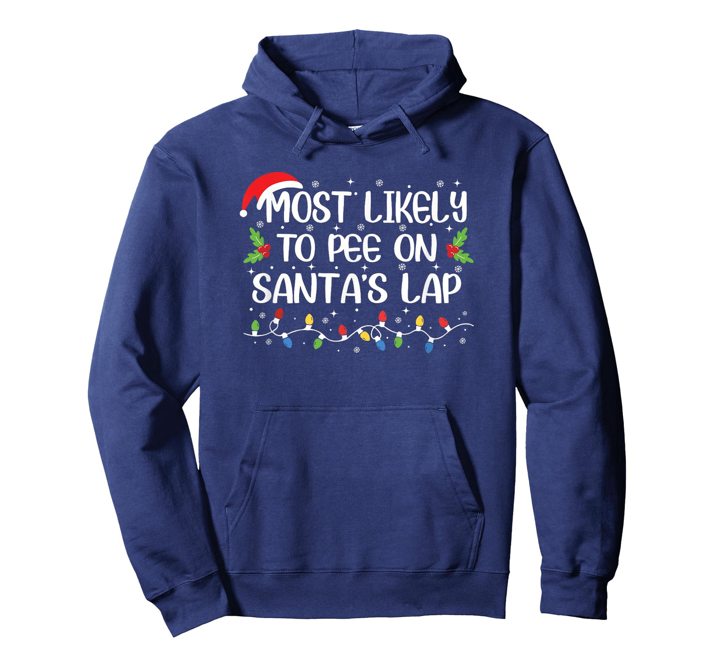 Funny Christmas Most Likely to Pee On Santa's Lap T-Shirt