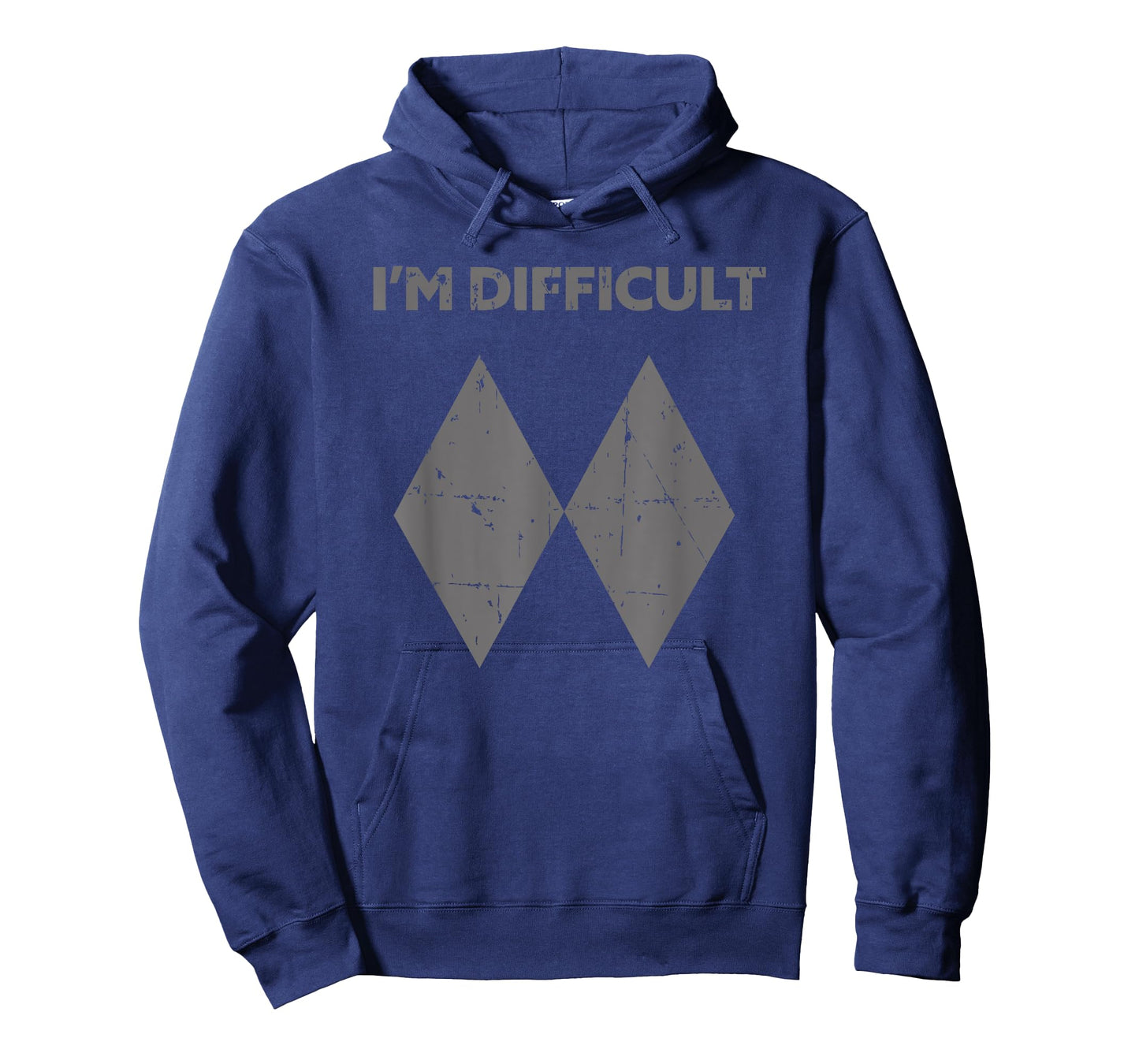 I'm Difficult Funny Double Black Diamonds Ski Snowboard Gift T-Shirt Small