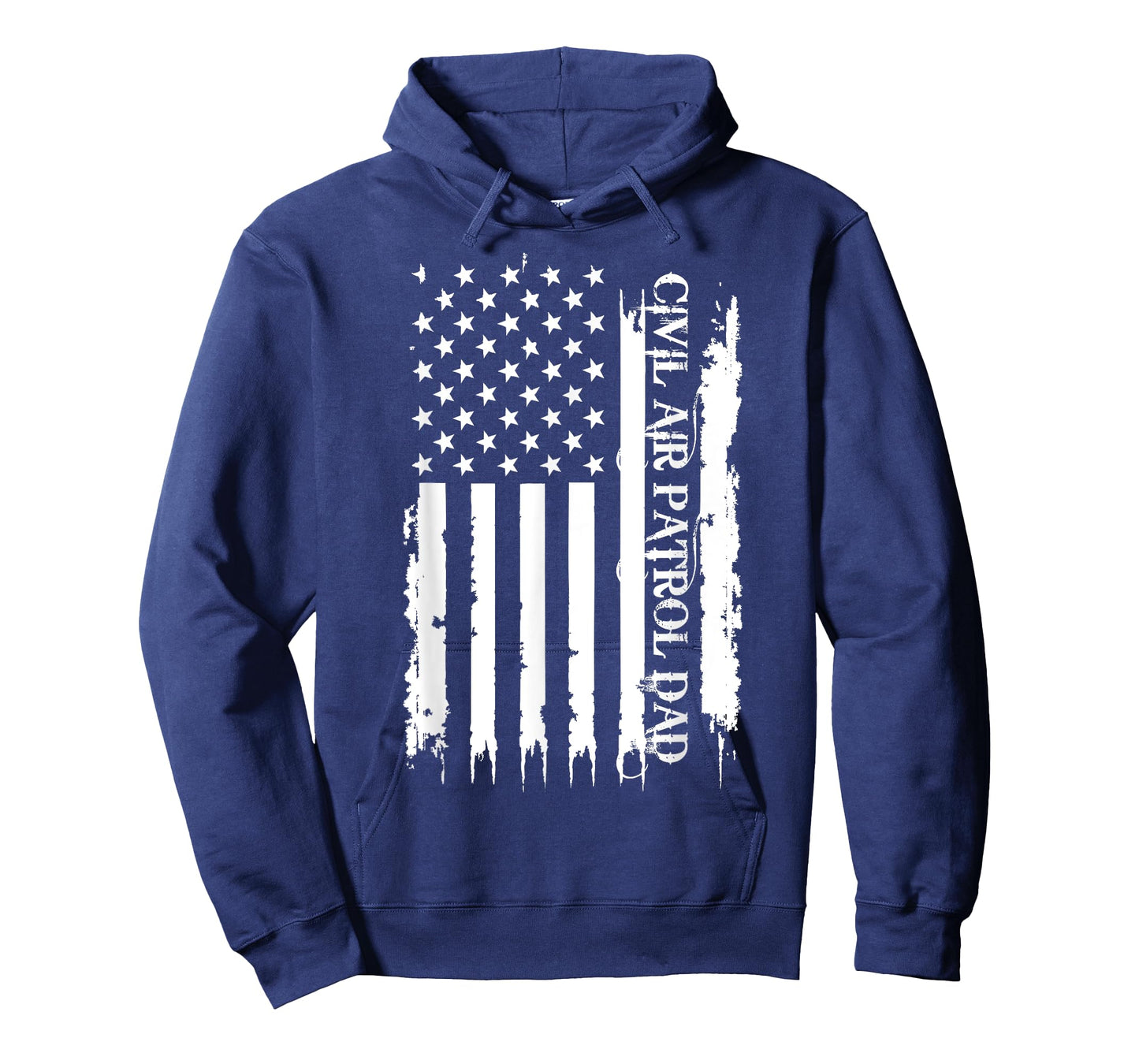Civil Air Patrol Dad United States Distressed w US Flag T-Shirt