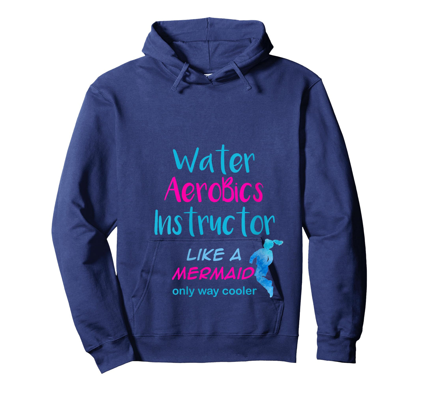 Aqua Water Aerobics Instructor Like A Mermaid V-Neck T-Shirt