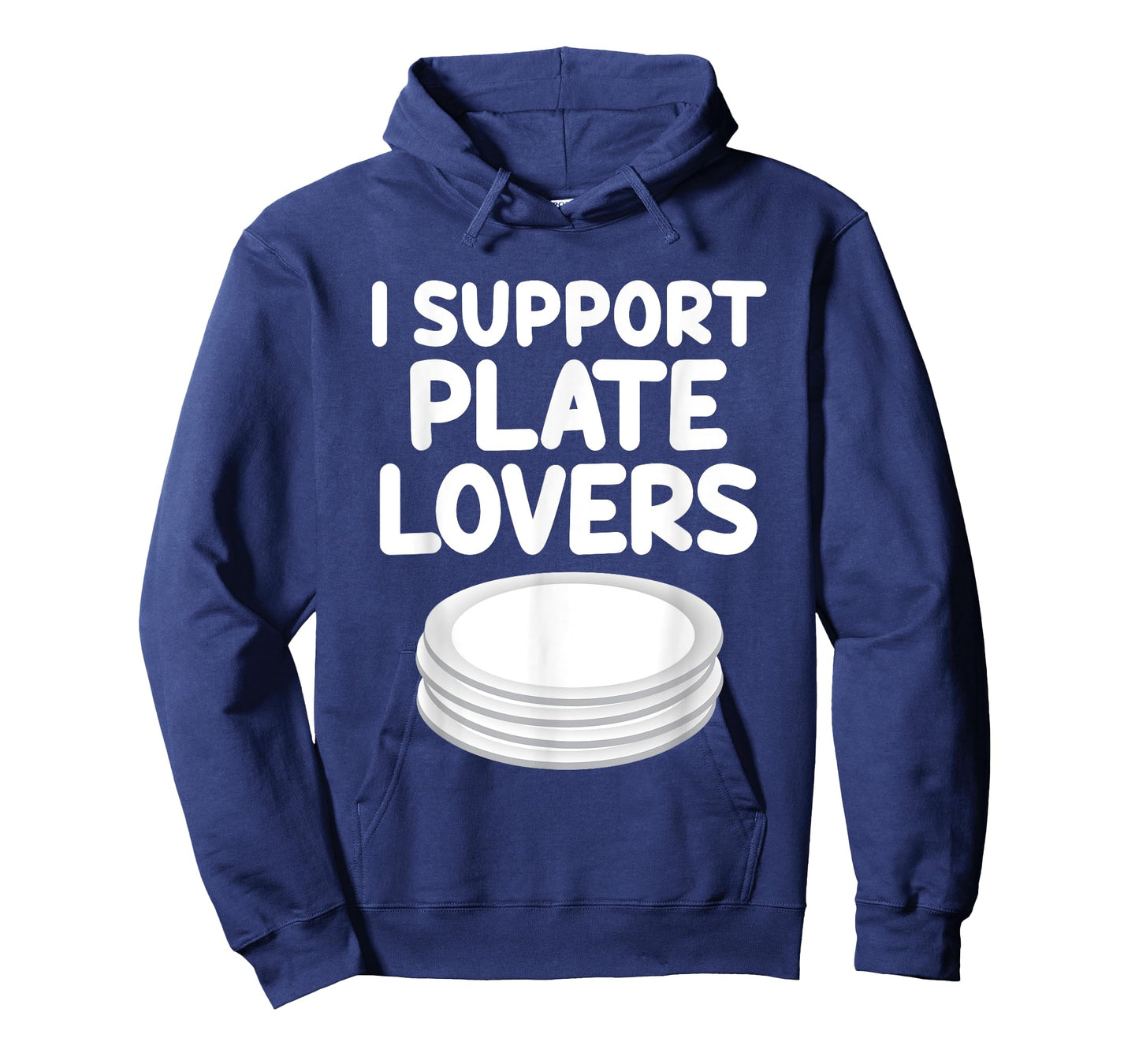 I Support Plate Lovers Round Dish Food Holder Tableware T-Shirt