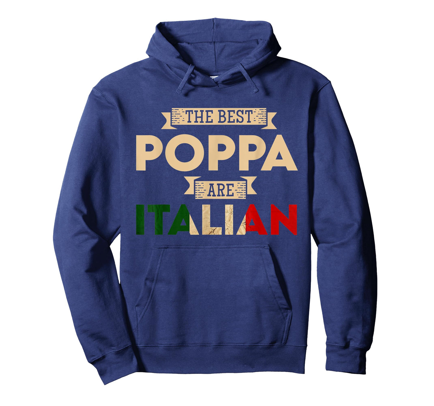 Mens The Best Poppa Are Italian Flag Funny Italian Papa T-Shirt