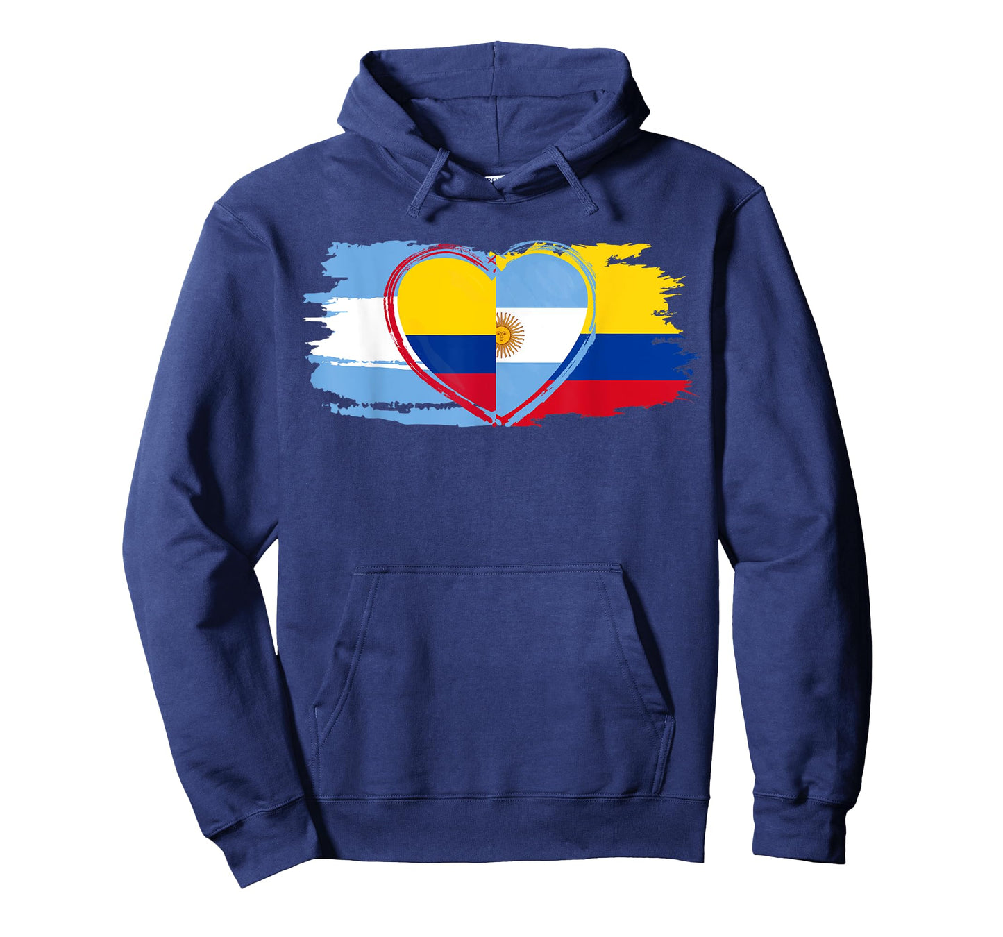 Half Argentinian Half Colombian Flag for football lovers T-Shirt