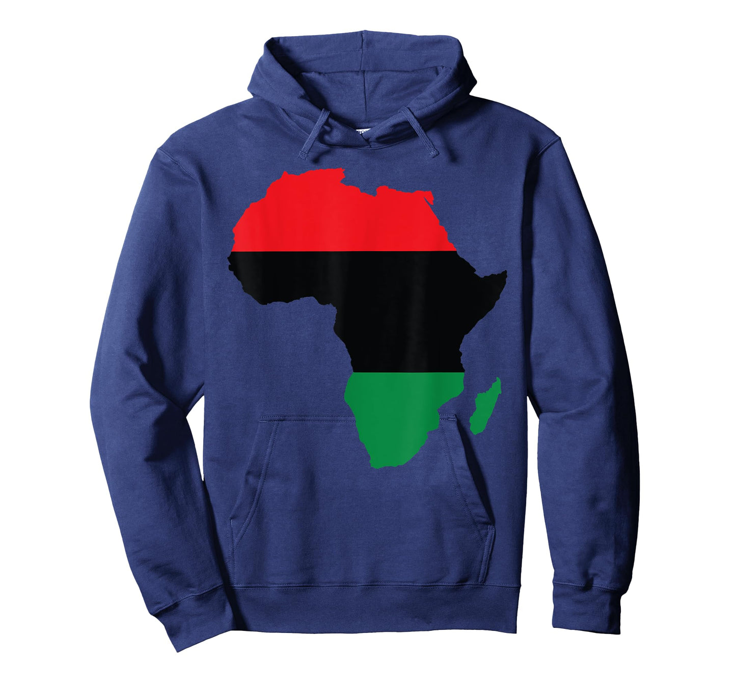 Pan African UNIA Flag Map Continent Black History Month Gift T-Shirt