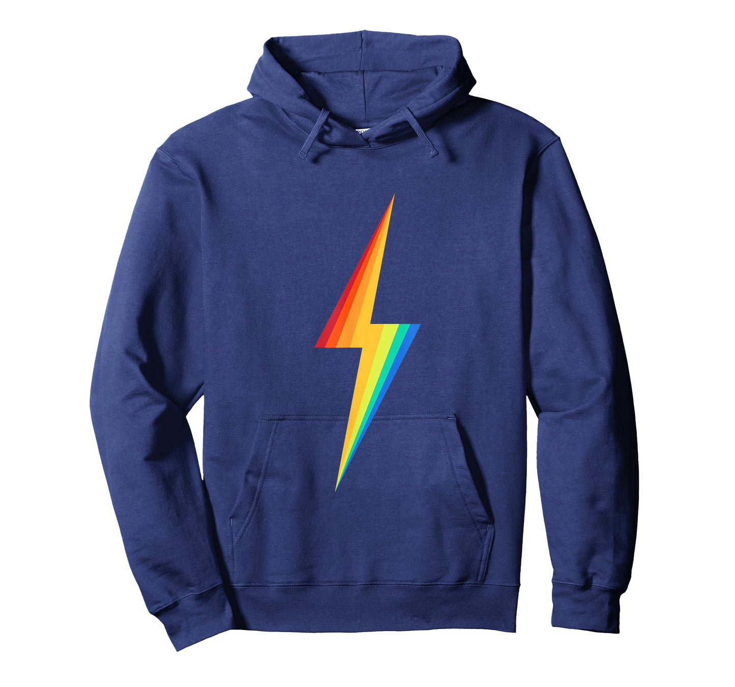 Colourful Rainbow Lightning Graphic T-Shirt