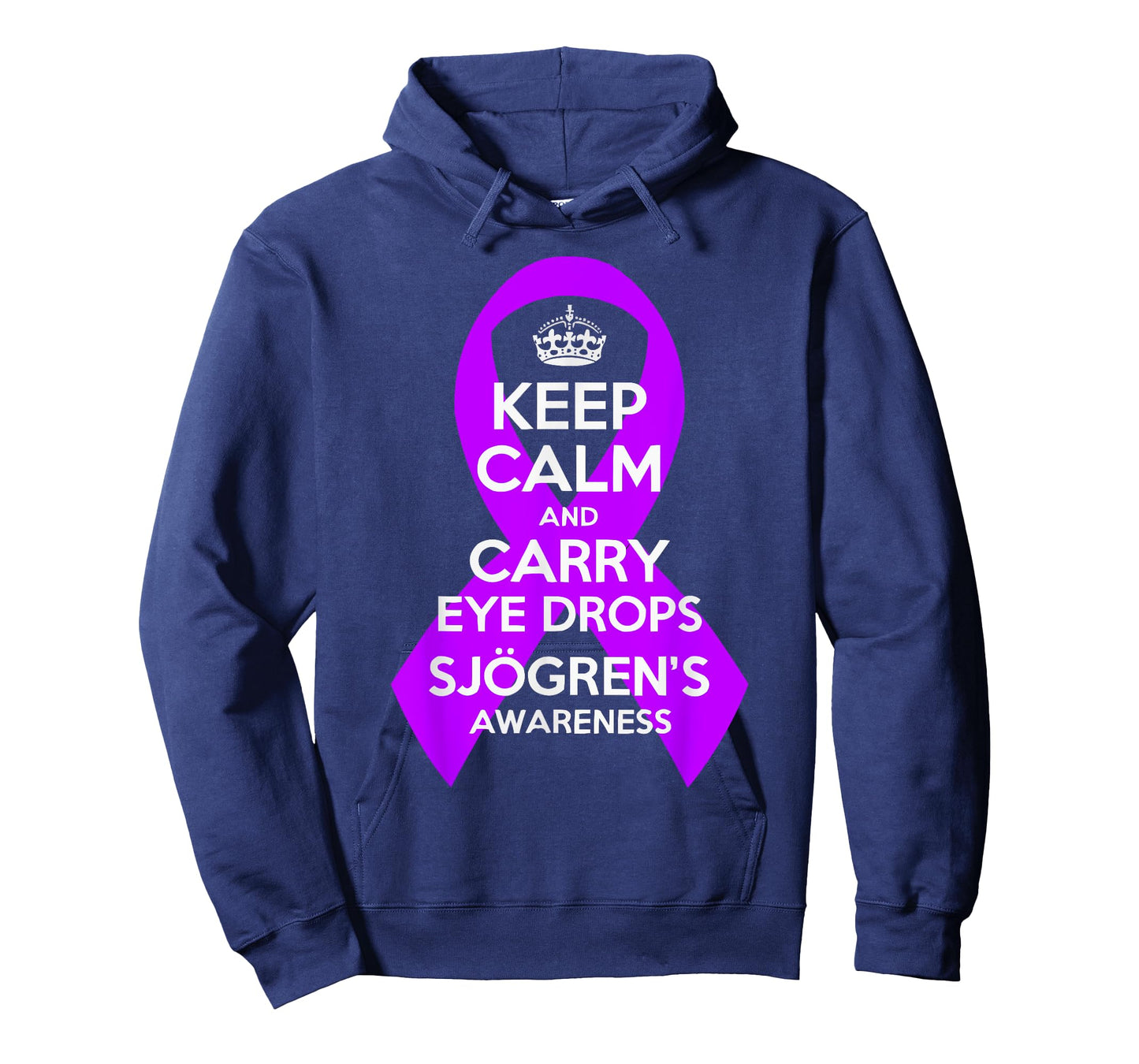 Sjogren’s Syndrome Awareness Chronic Disease Purple Ribbon T-Shirt