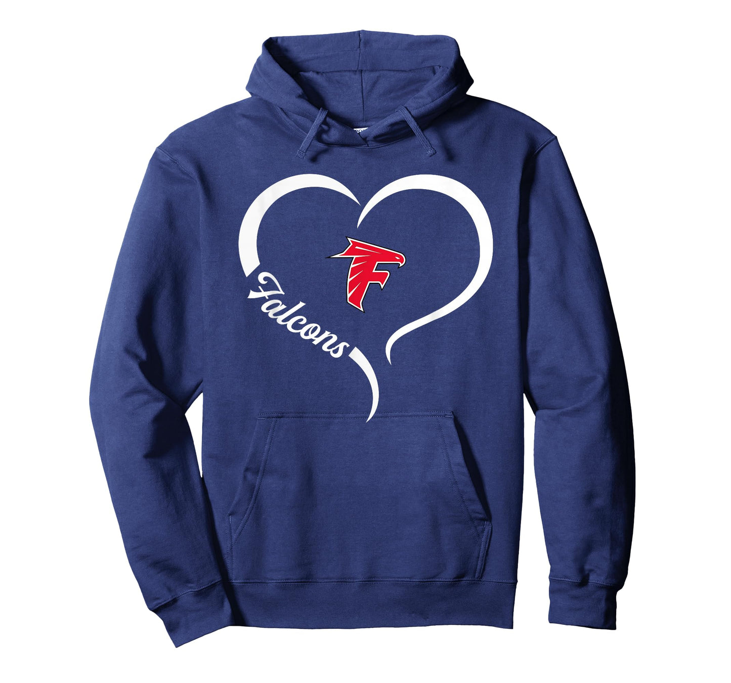 Field Falcons Logo Half Heart Slogan HS T-Shirt