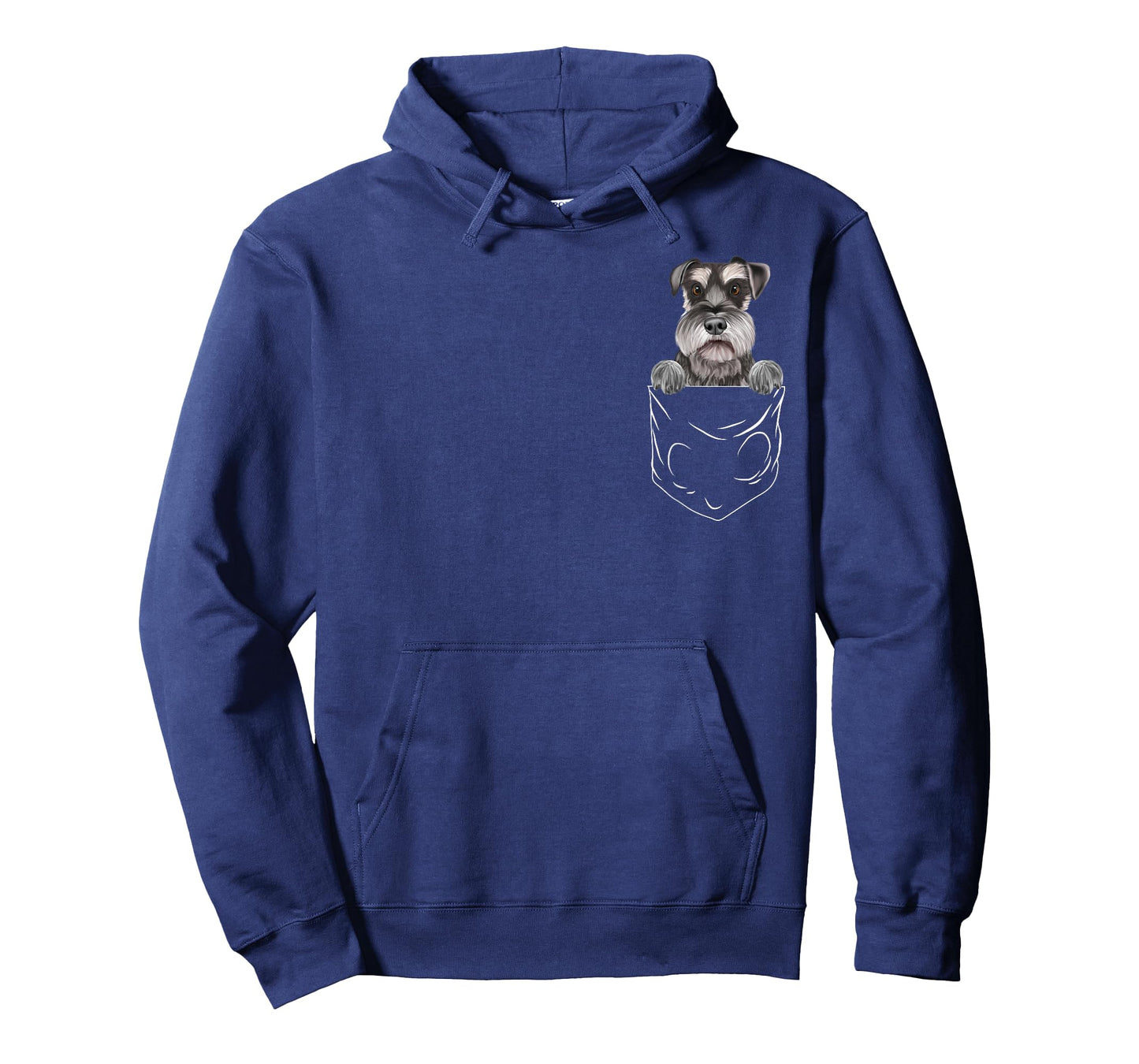 Dog In Pocket Miniature Schnauzer Funny Dog Lover T-Shirt