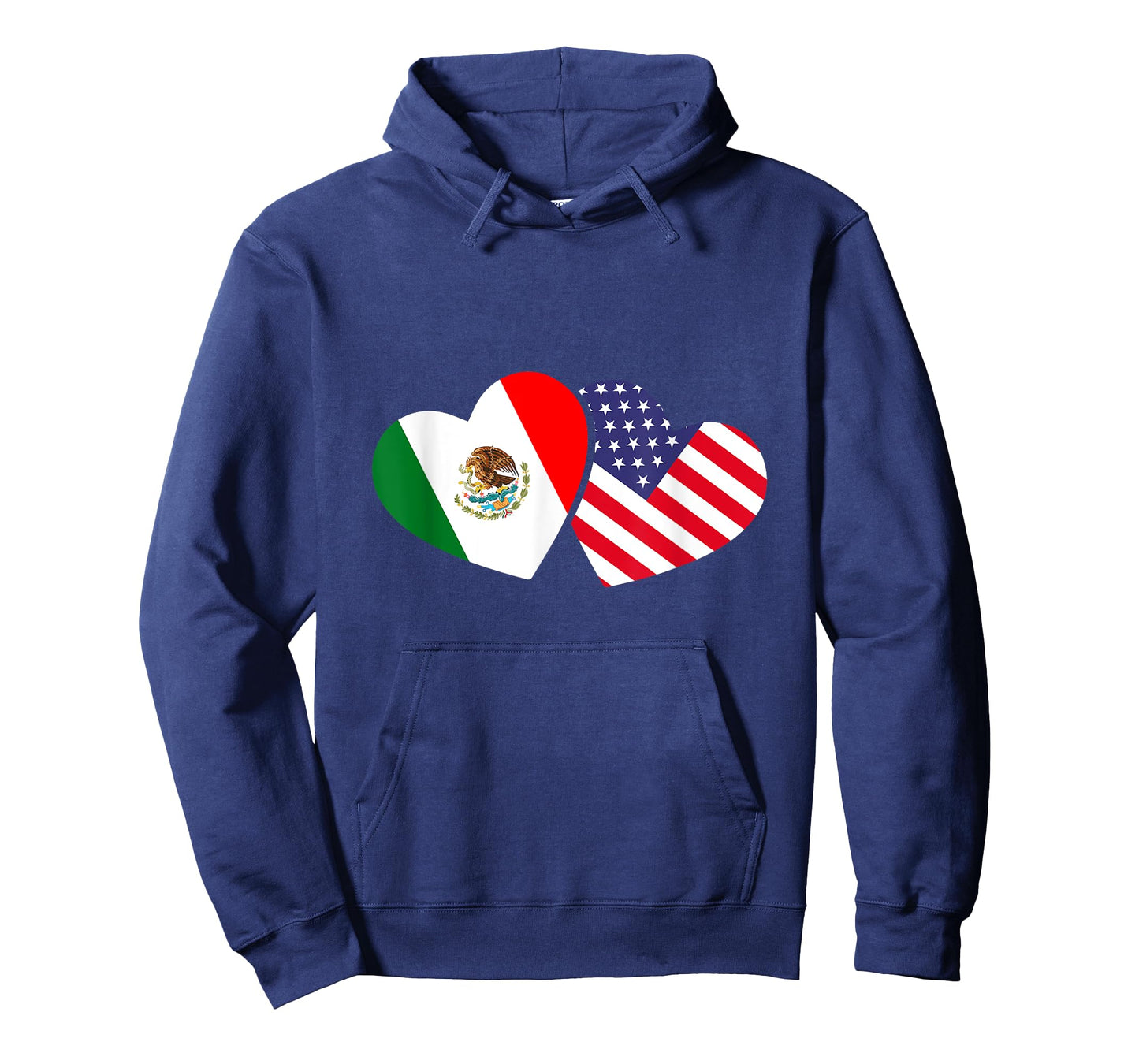 Mexican USA Flag Hearts Mexico T-Shirt