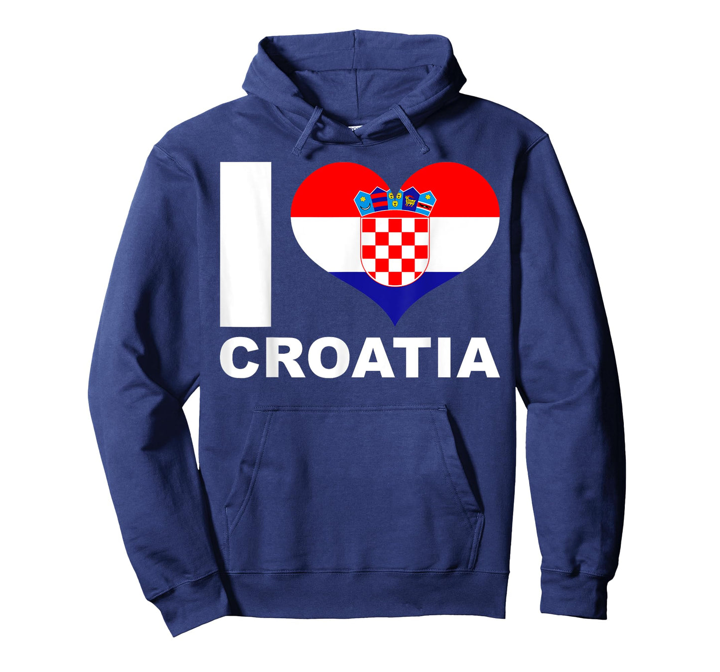 I Love Croatia - Heart Flag Croatia T-Shirt