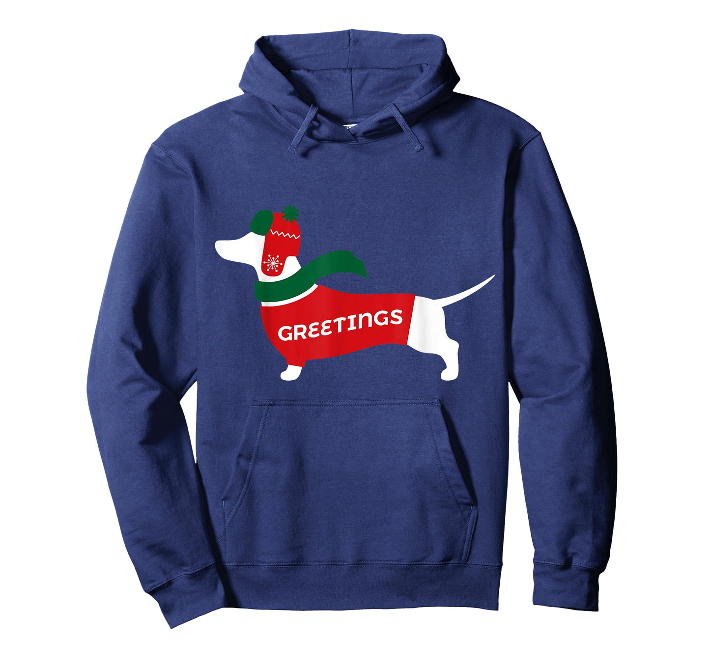 Cute Dachshund Christmas Wearing Sweater, Scarf, Hat T-Shirt