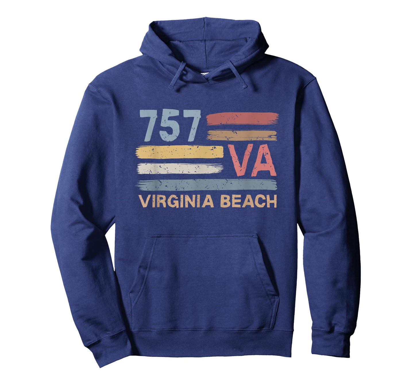 Retro Virginia Beach Area Code 757 Residents State Virginia T-Shirt for Men Women Kids
