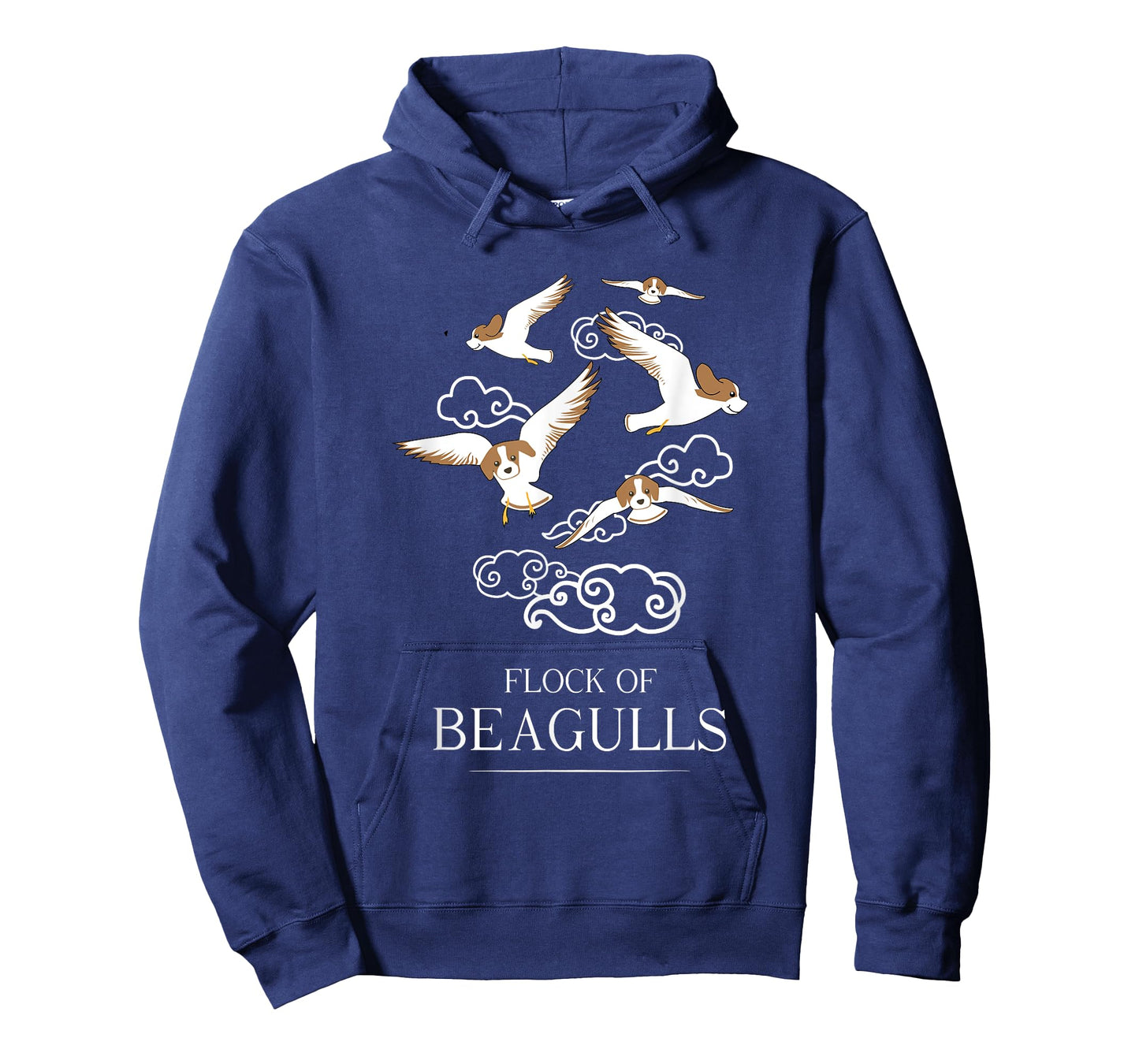 Flock Of Beagulls | Funny Cute Dog/Puppy Beagle Pet Pun T-Shirt