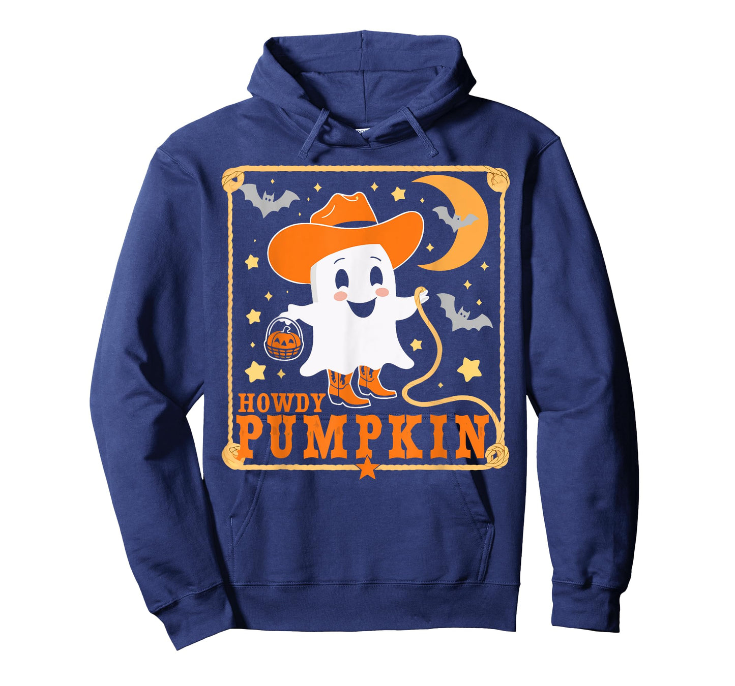 Retro Howdy Pumpkin Western Halloween Cowboy Costume T-Shirt
