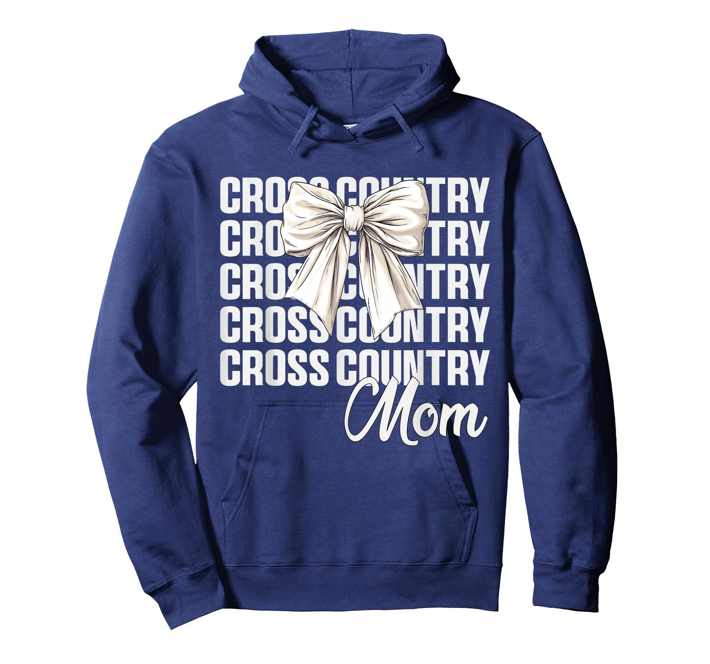 Cross Country Mom Coquette Bow Cute XC Lovers Mothers Day T-Shirt