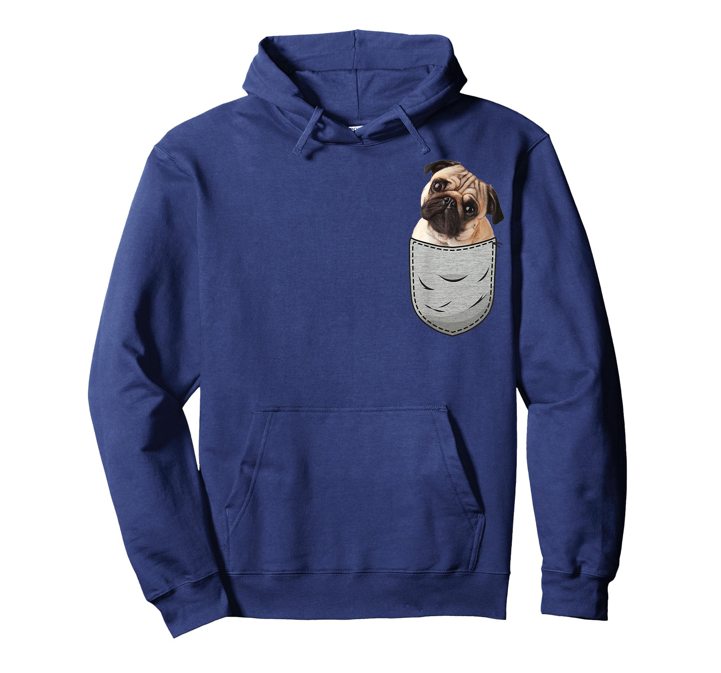 Pug Pug Carlin Carlino Chest Bag Pocket Dog Owners T-Shirt