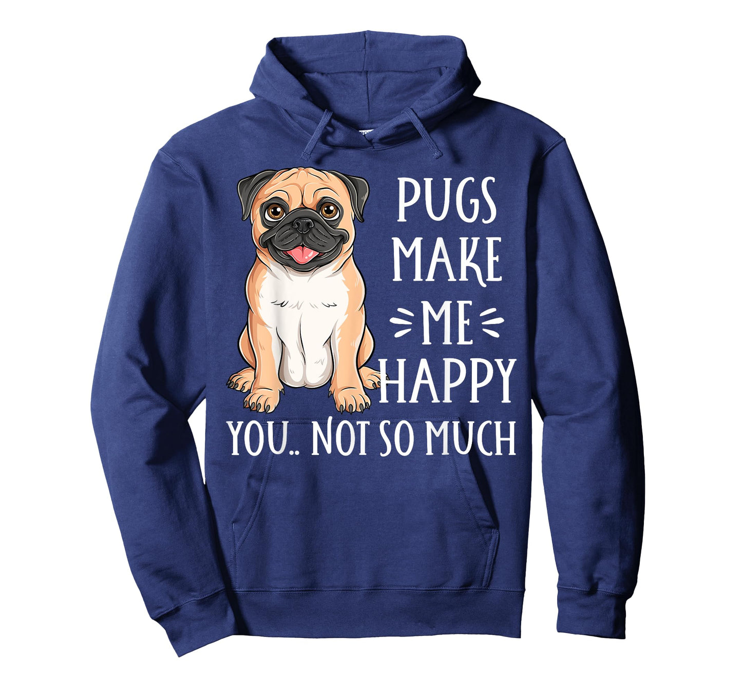 Love Pug Dogs Co Unisex-Adults Kids Funny Pug Puppy Dog Lover T-Shirt Black Cartoon Short Sleeve T-Shirt