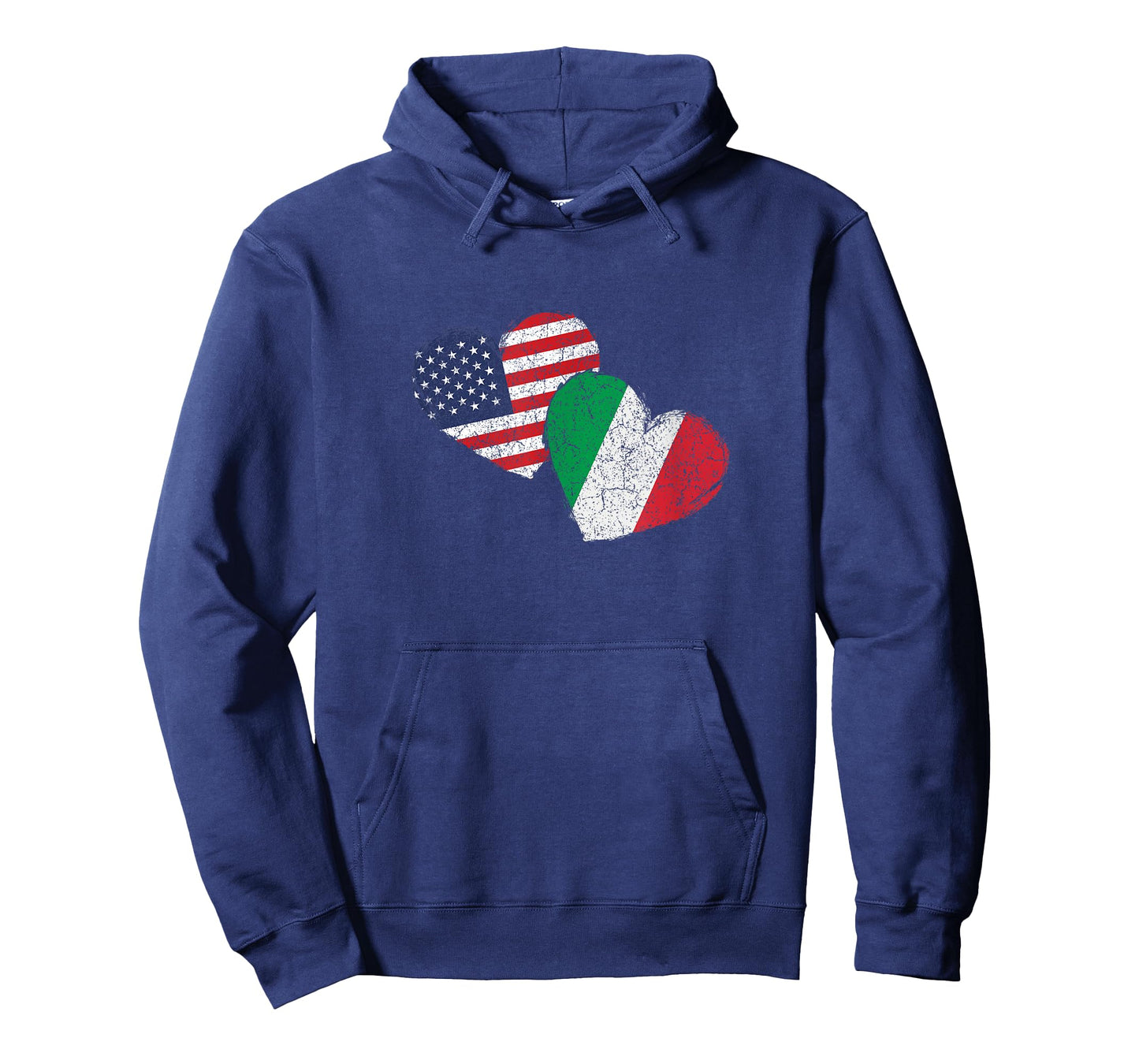 USA Italy Heart Country Flag American Italian T-Shirt