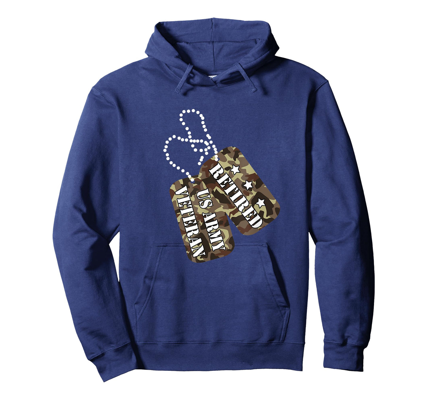Retired US ARMY Veteran Dog Tag T-Shirt