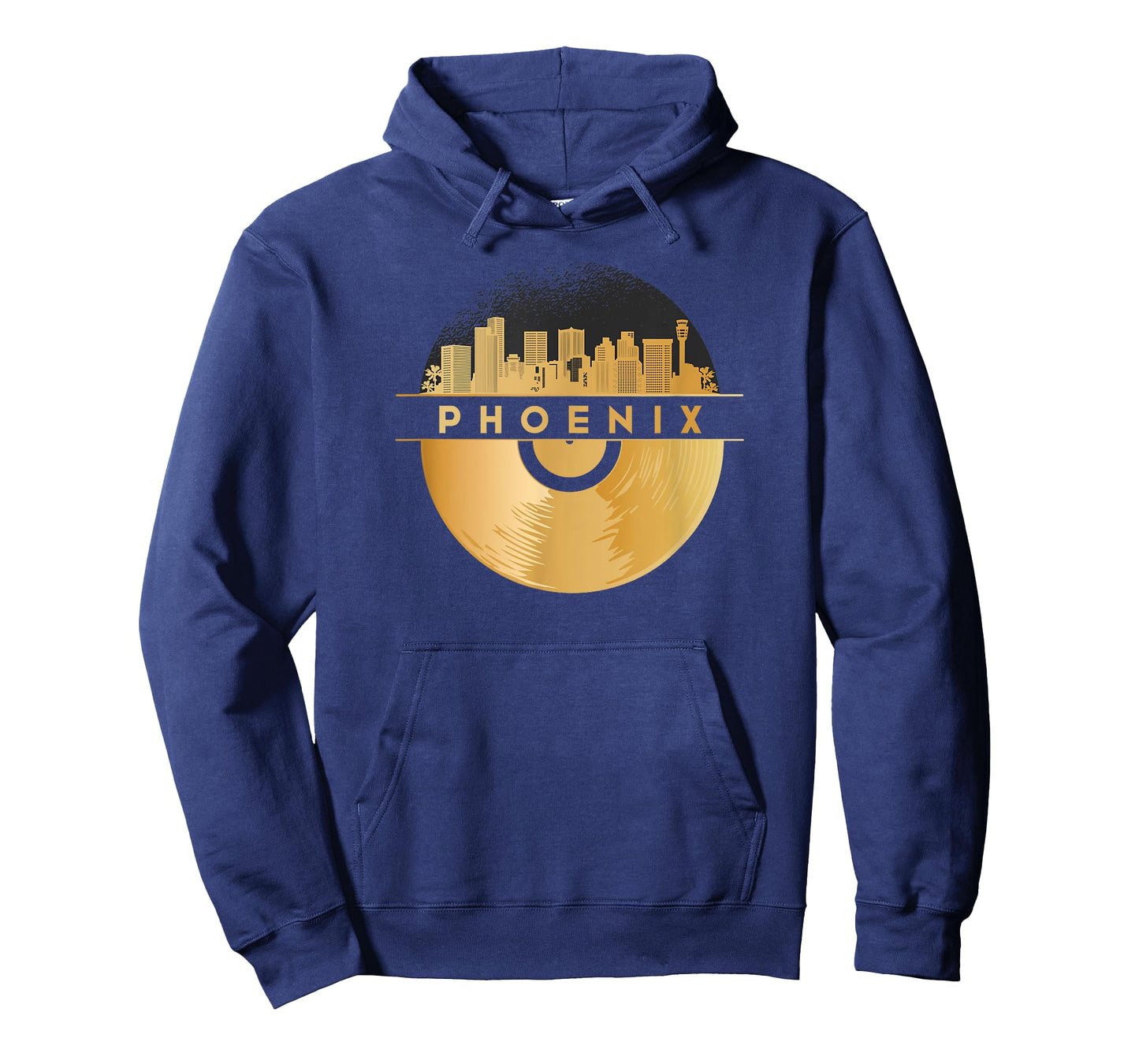 Vinyl-Record-Player Disco-Music Skyline-USA-Phoenix T-Shirt