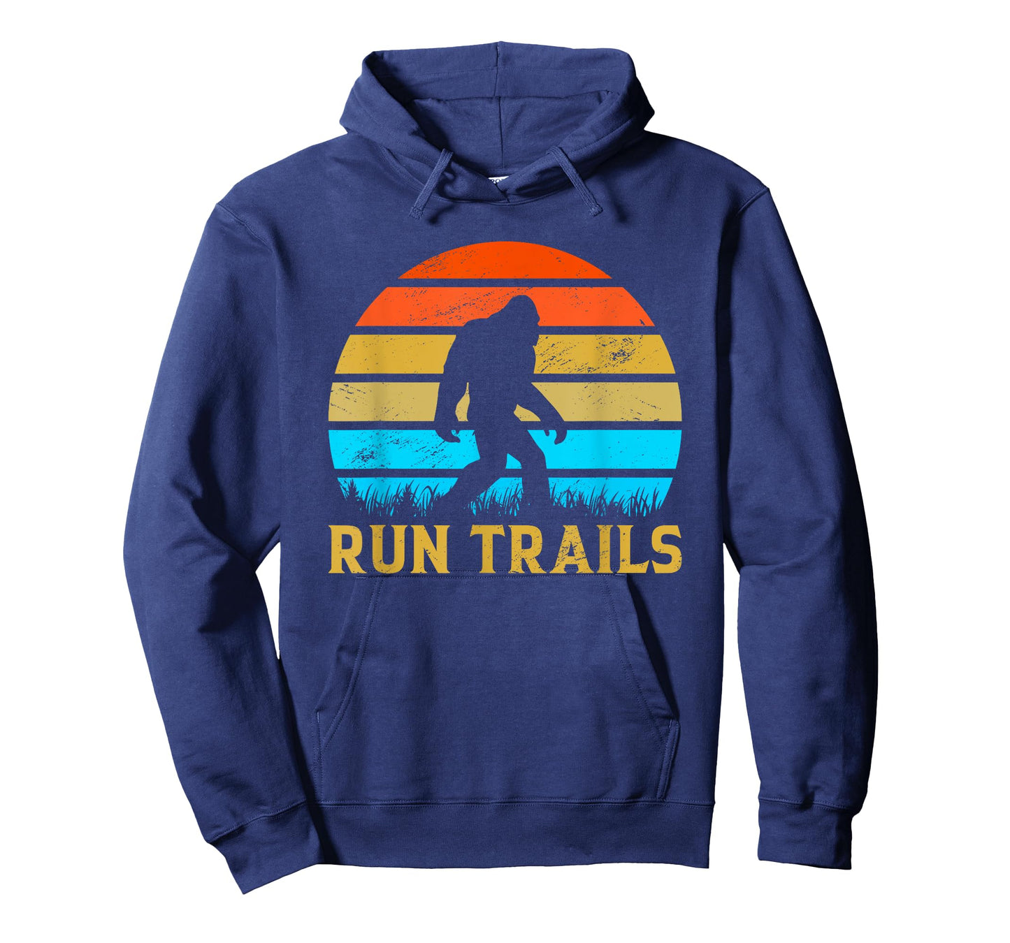 Run Trails Bigfoot Runner Yeti Believer Running Sasquatch T-Shirt
