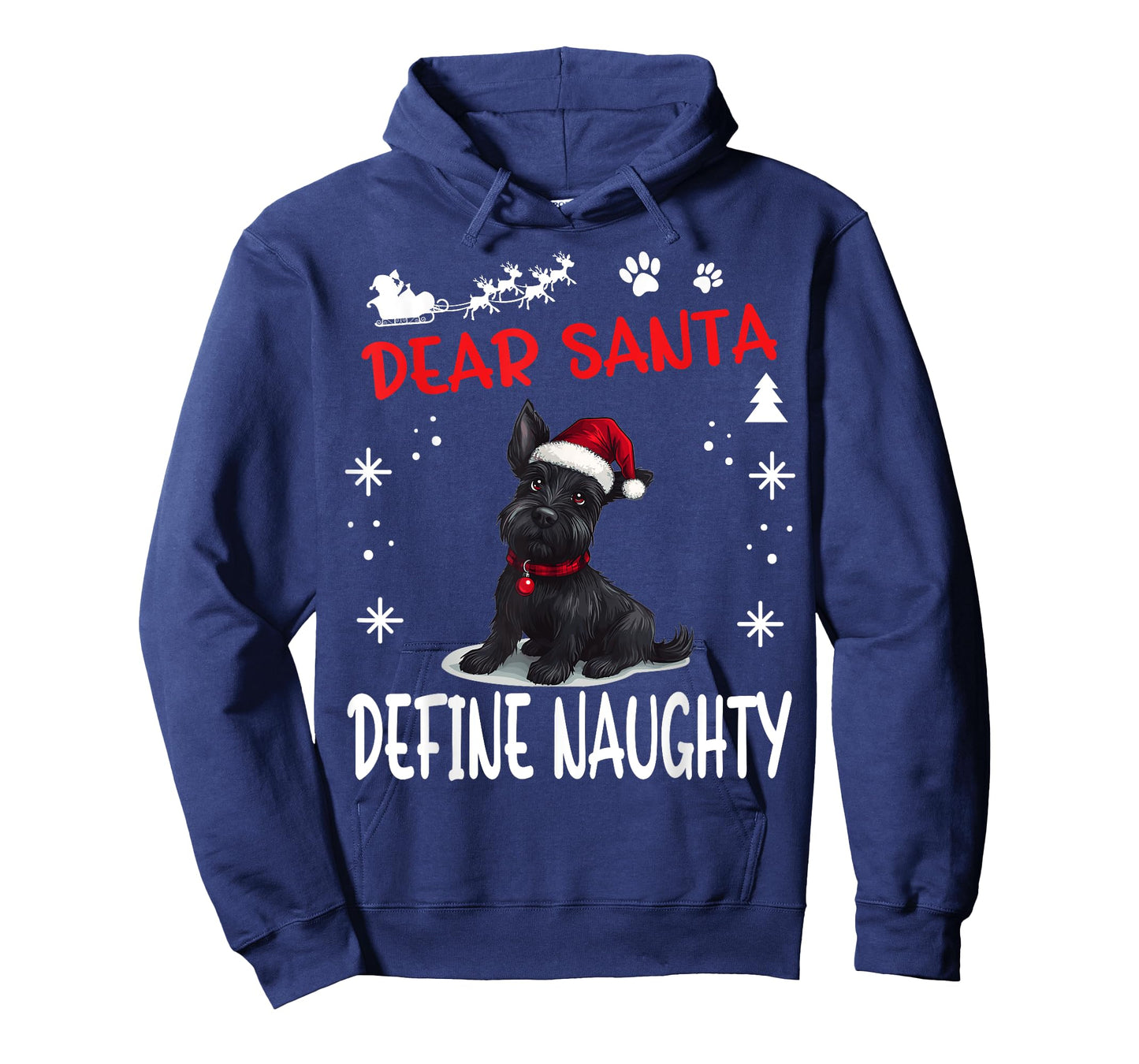 Cute Scottish Terrier Dog Christmas Dear Santa Define T-Shirt for Men Women Kids