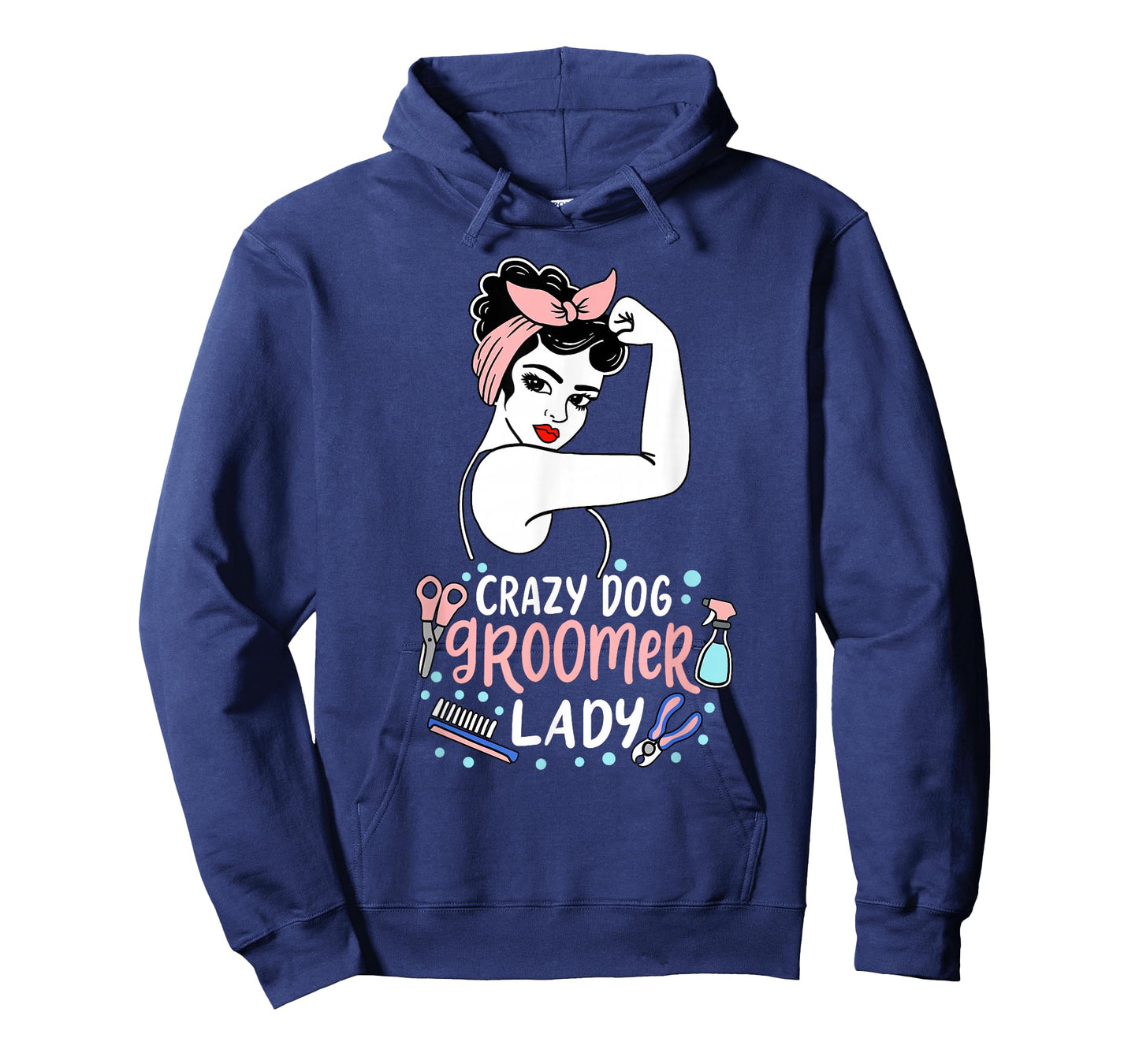 Cute Dog Groomer Lady Funny Puppy Stylist T-Shirt