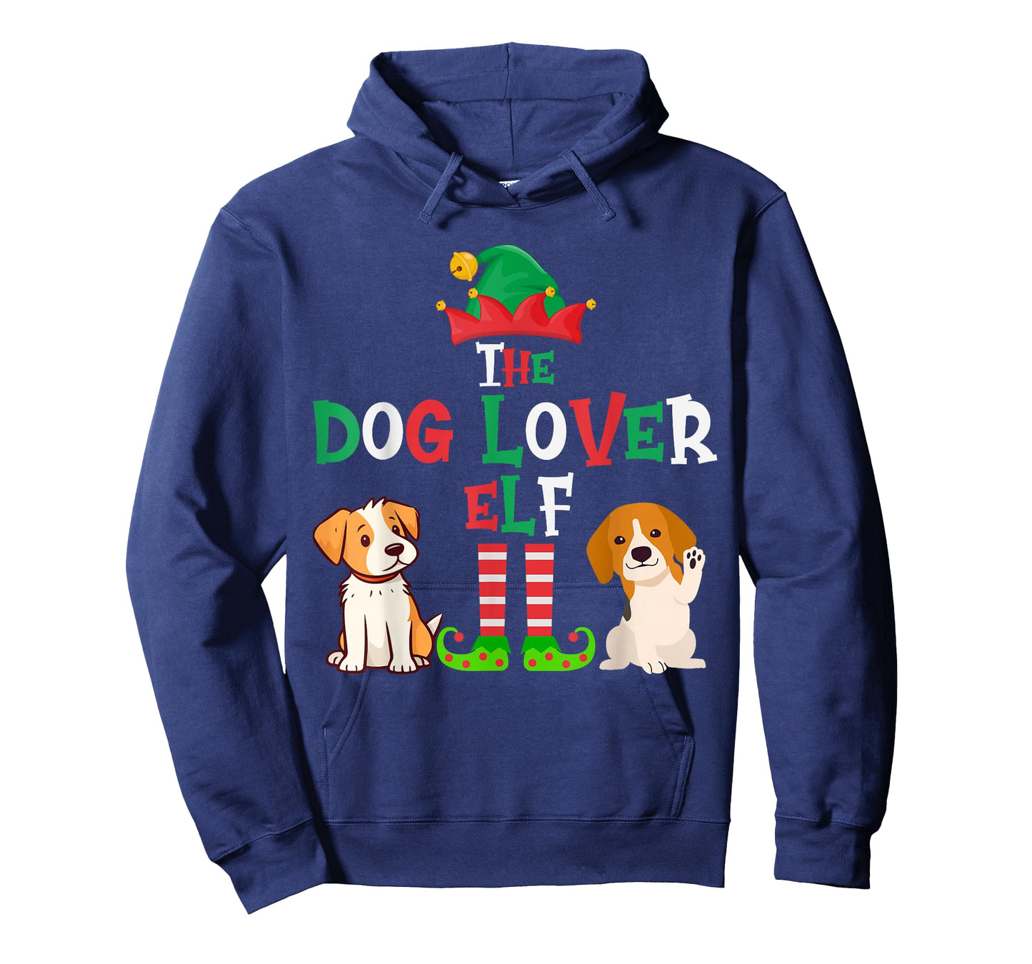 The Dog Lover Elf - Funny Matching Family Group Christmas T-Shirt