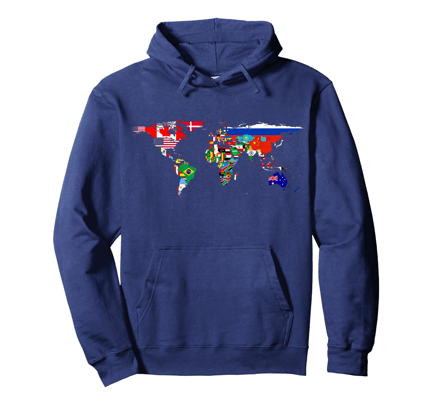 World flag map T Shirt Globe Travelers Atlas T-Shirt