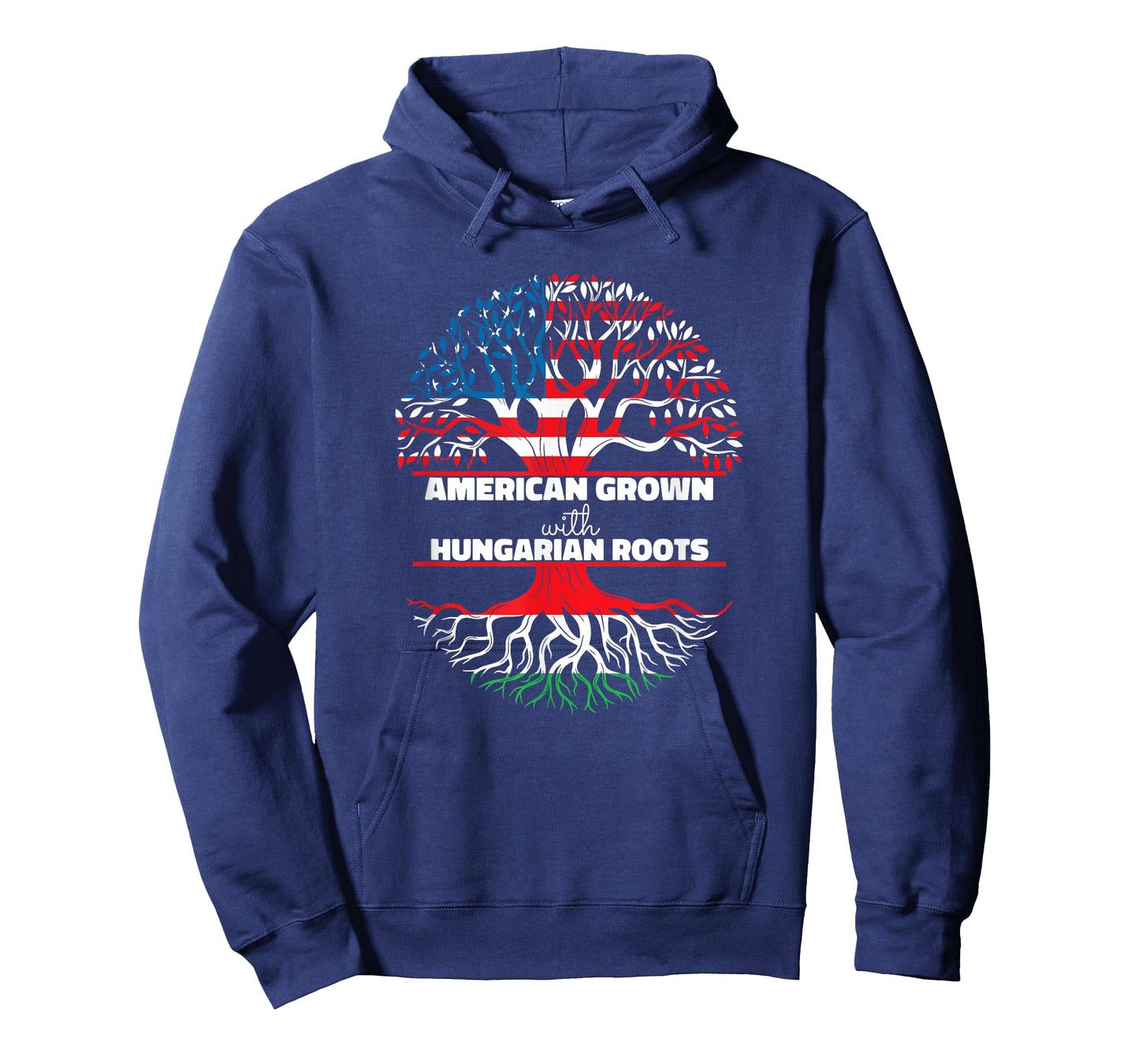 American Grown Hungarian Roots Hungary Usa Flag Magyar Men T-Shirt