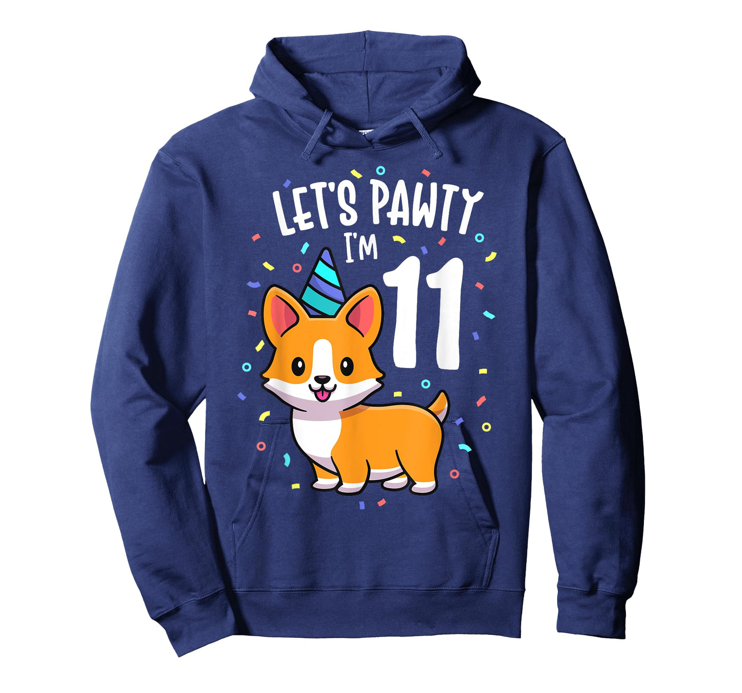 11 Years Old Corgi Dog Lover 11th Birthday Party Outfit Kid T-Shirt
