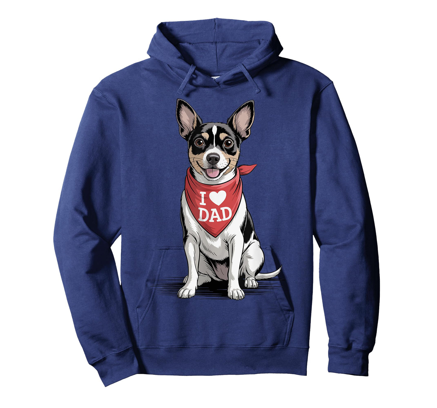 I Love Dad Rat Terrier Lover Dog Father's Day T-Shirt