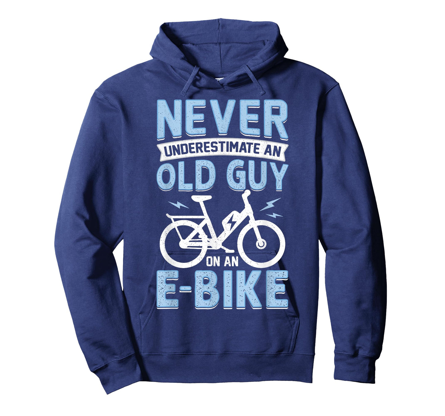 Never Underestimate An Old Man On An E-Bike Electric Biking T-Shirt