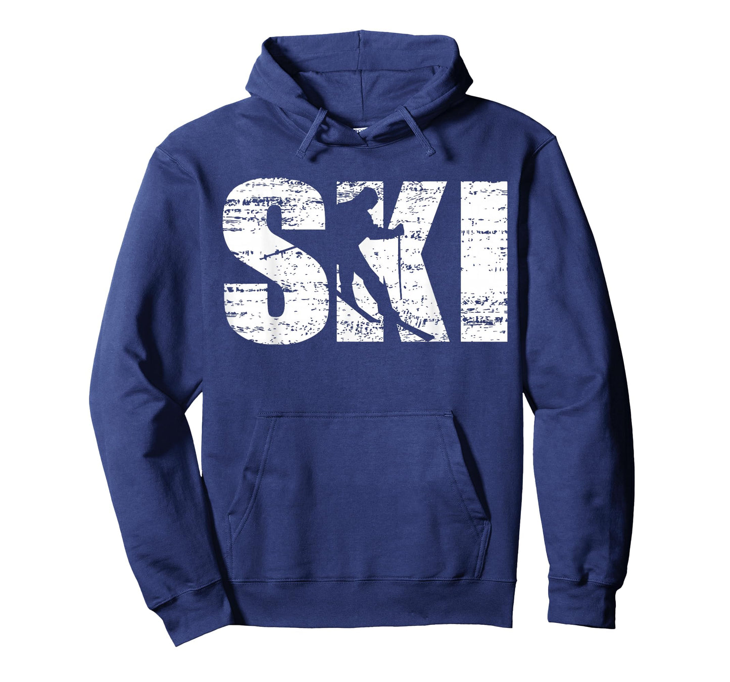 Ski - Distressed Look Skiing & Skiers T-Shirt