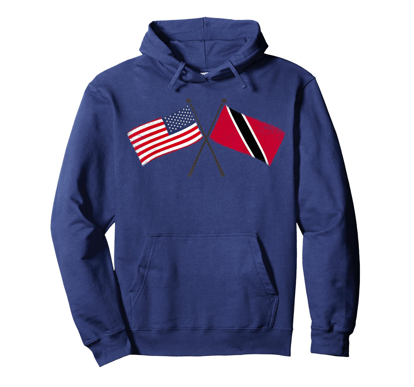 USA Trinidad and Tobago Crossed Flags American Trinidadian T-Shirt