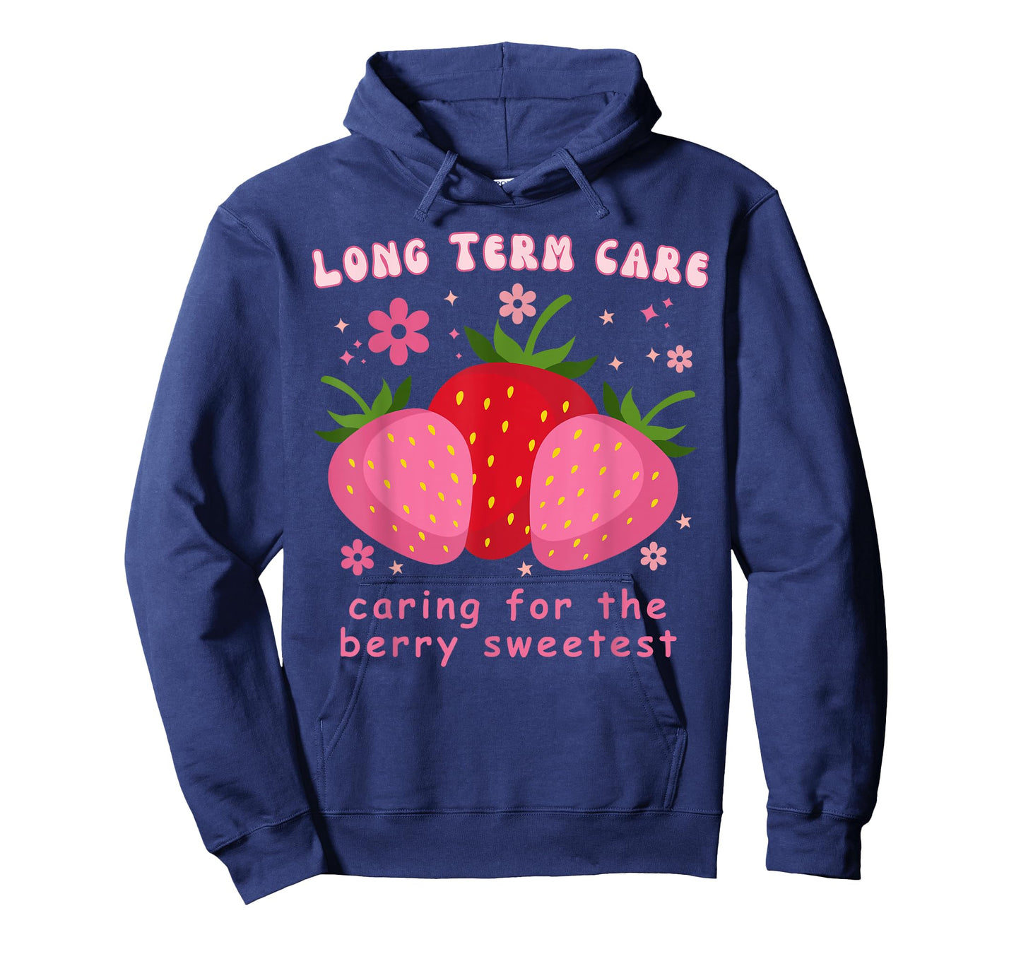 Long Term Care Strawberry Floral LTC Nurse RN Appreciation T-Shirt