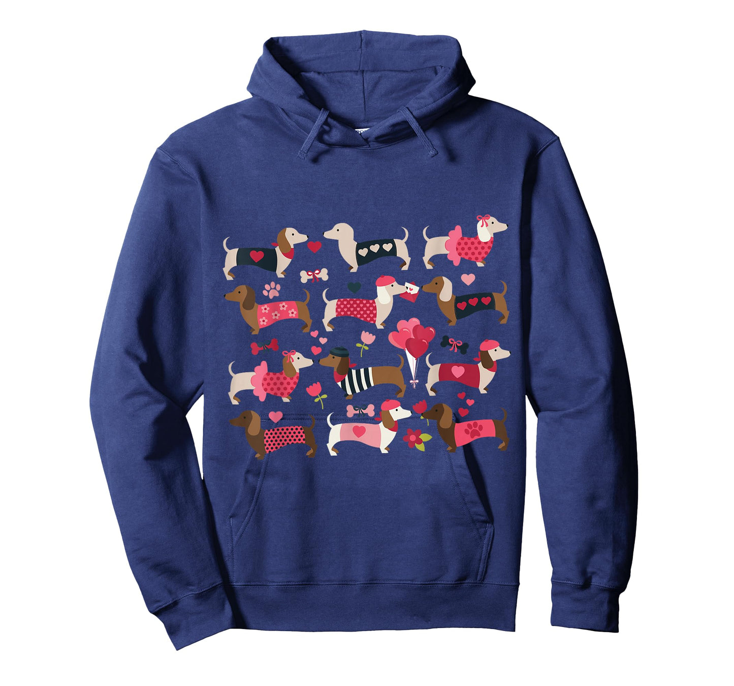 Doxie in Dog Dress Valentines Weiner Dachshund T-Shirt