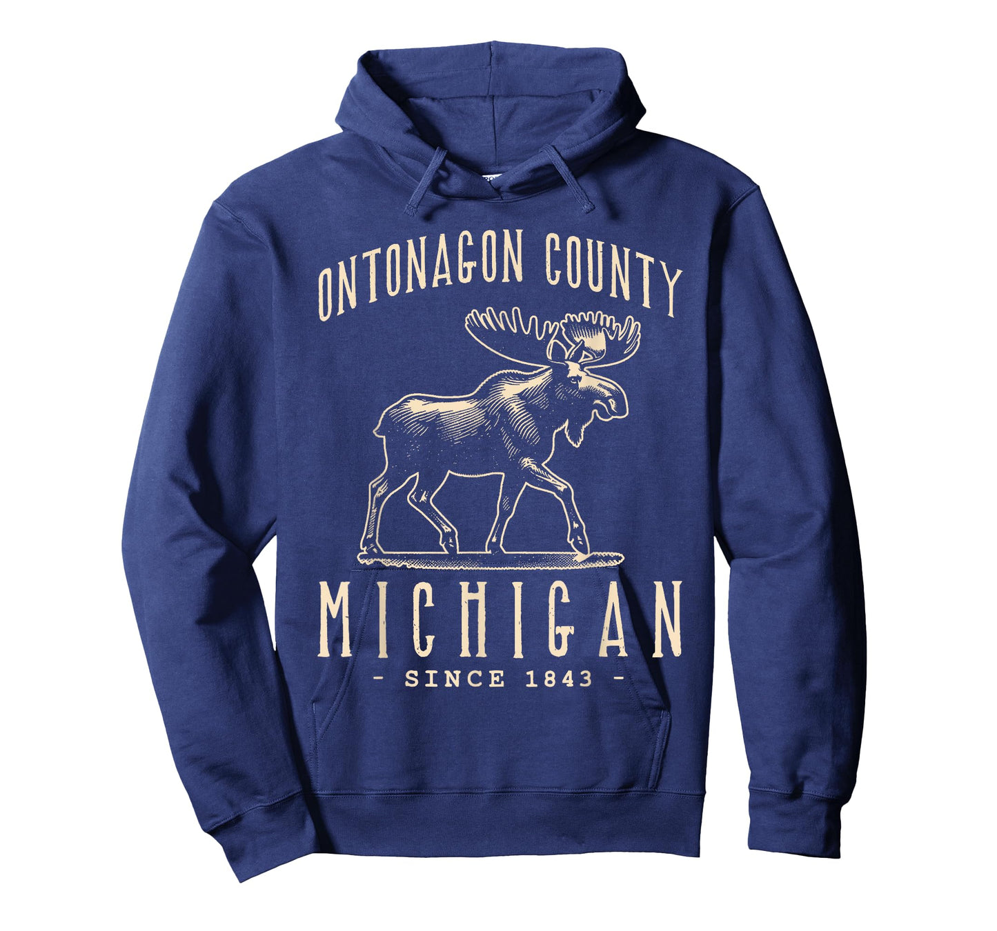 ONTONAGON COUNTY, MICHIGAN. MOOSE VINTAGE DESIGN T-Shirt