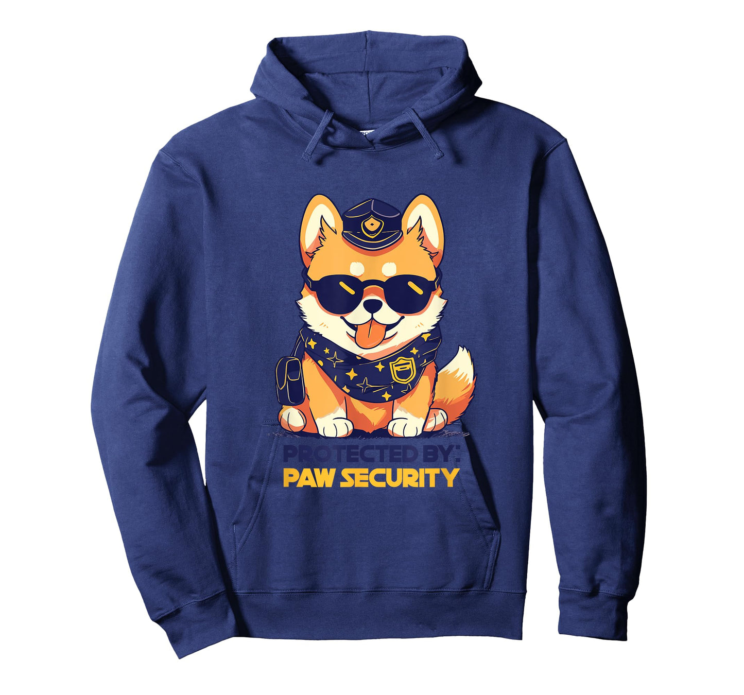 Cute Pomeranian Dog Protected By Paw Security Sunglasses Men Women Kids T-Shirt
