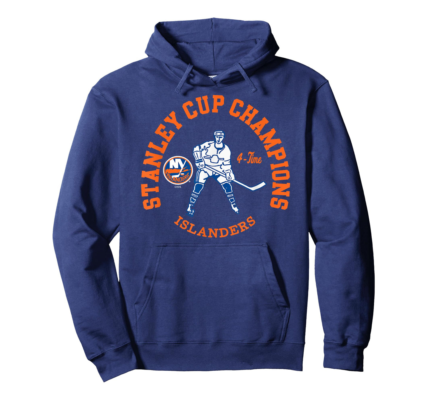 New York Islanders Stanley Cup Champions 4-Time Black T-Shirt