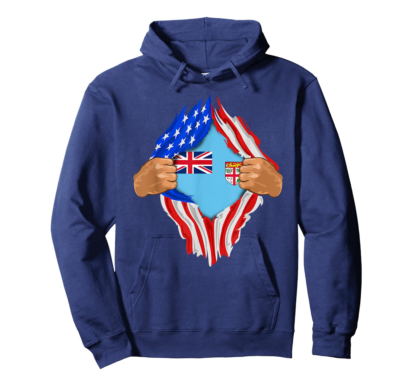 Fijian Blood Inside Me T-Shirt | Fiji Flag Gift T-Shirt
