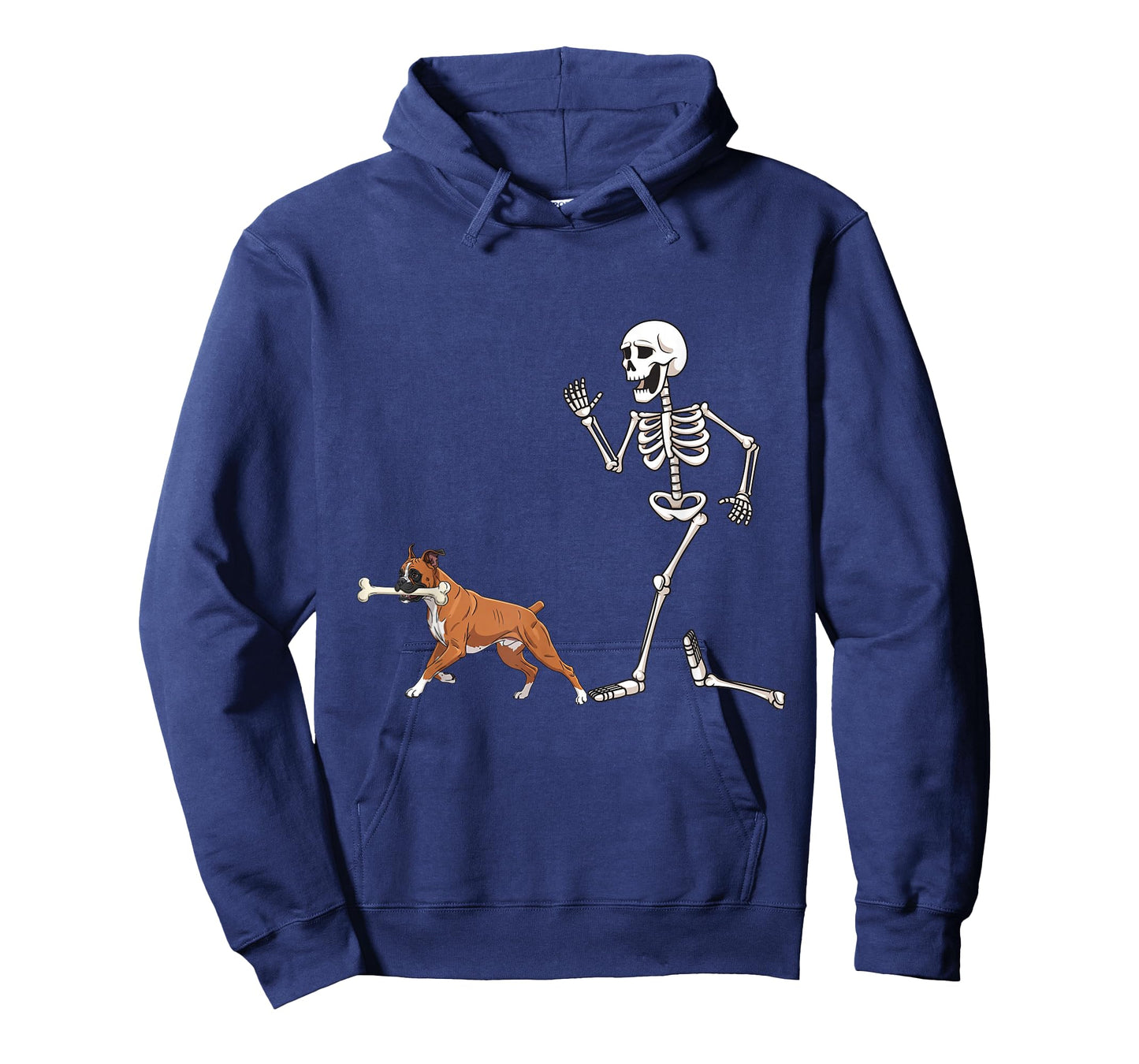 Funny Halloween Boxer and Skeleton T-Shirt