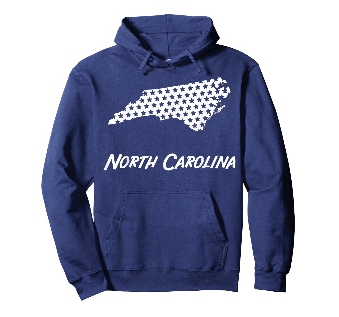 North Carolina USA State Outline Stars Vintage Retro Design T-Shirt