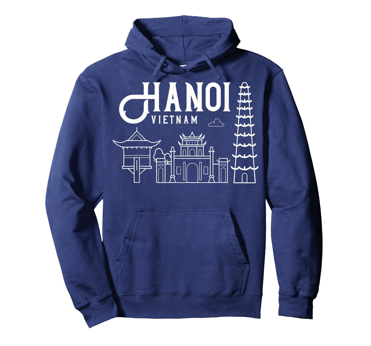 Hanoi Vietnam City Skyline Map Travel T-Shirt