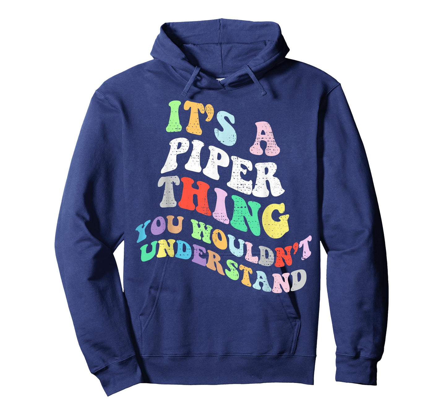 Personalized Name Mothers Day outfit For Women Retro Groovy Its a Piper Thing You Wouldnt Understand T-Shirt, Small, Black