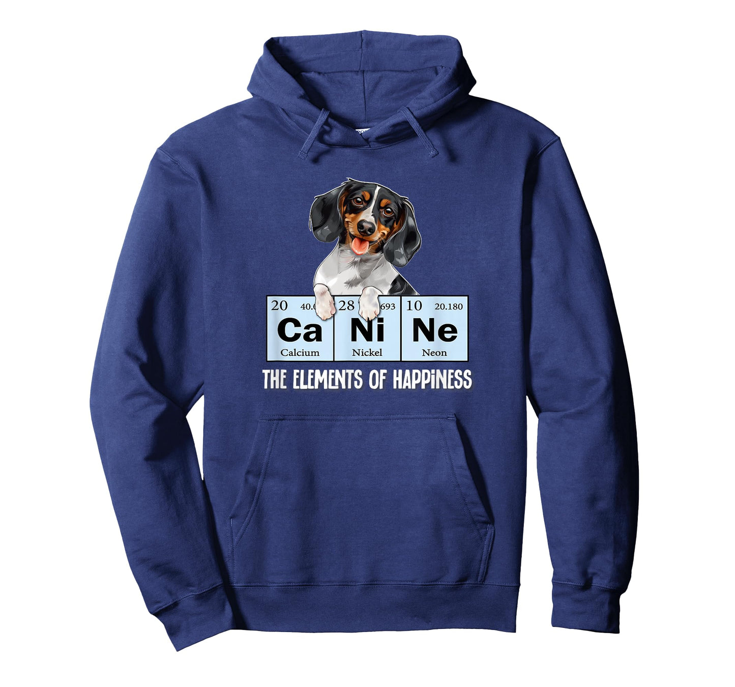 Funny Elements of Happiness Piebald Dachshund Lover T-Shirt